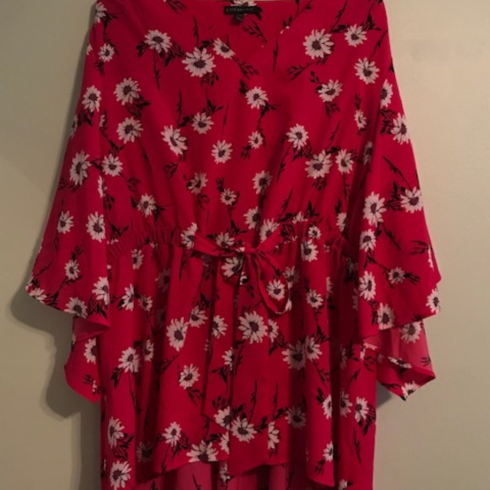 Lane Bryant Pink Floral Dress Size 18/20 Plus